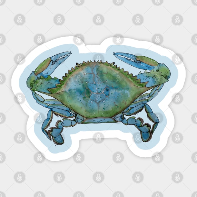 Blue Crab, Cancer Sticker by JJacobs